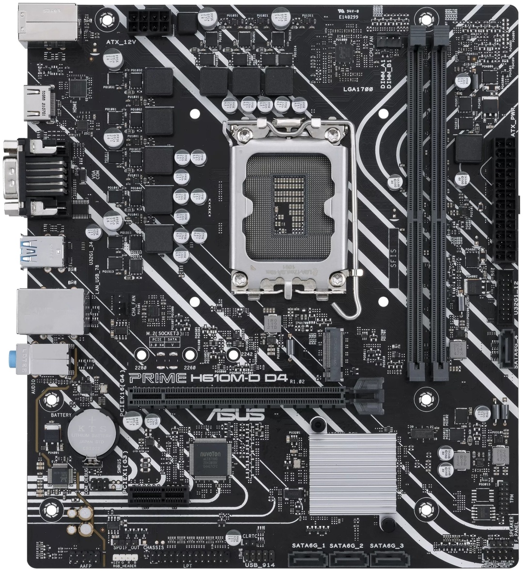 Материнская плата ASUS Prime H610M-D D4