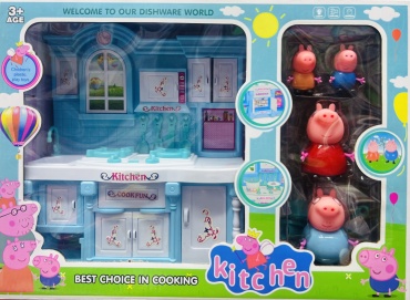 Фигурка Peppa Pig Свинка Пеппа kitchen РР998-1А 5 см 4 шт