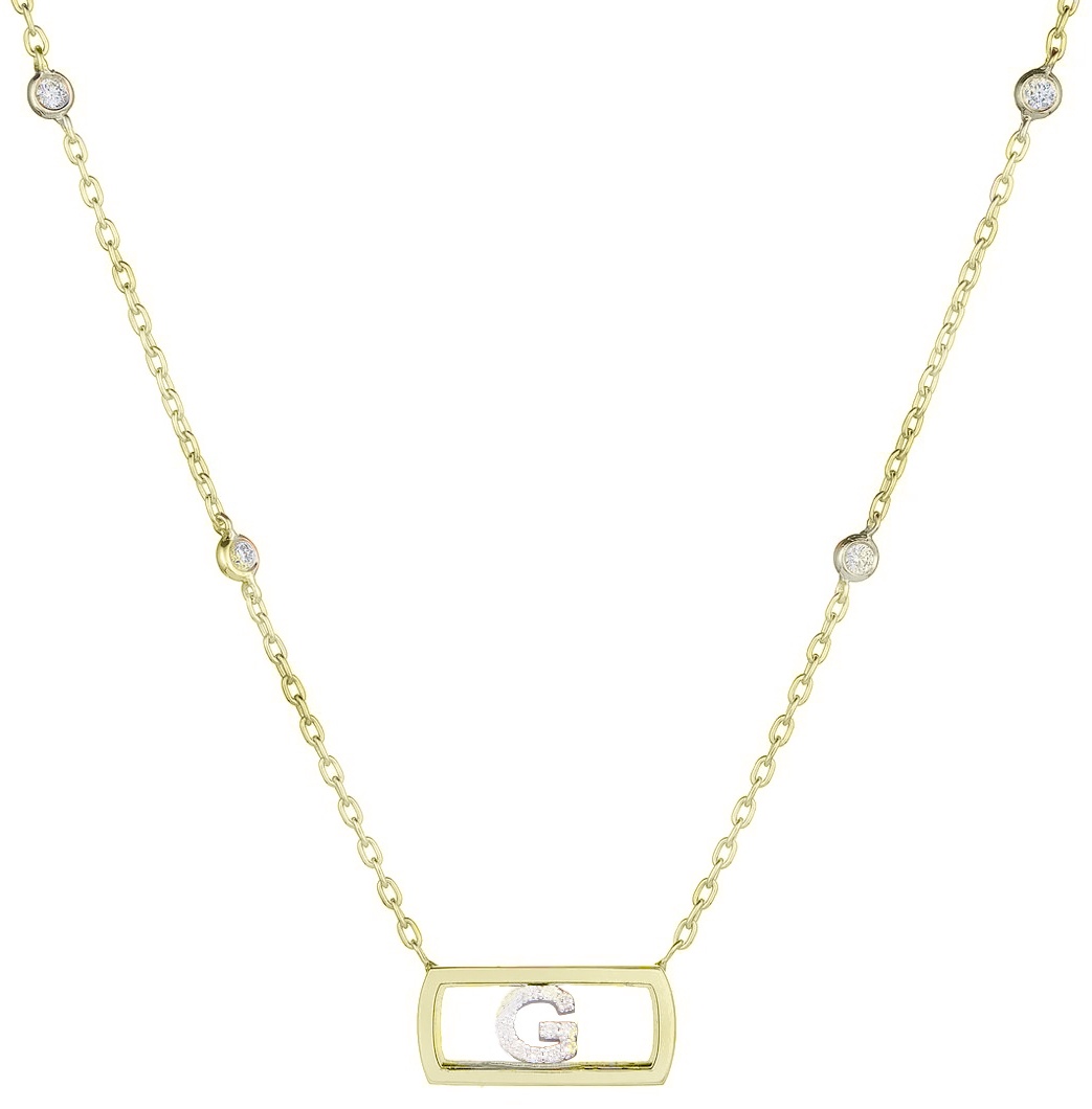 Колье RF Jewels CIERI1125BW.YG длина 45 см вес 5.41 г золото, бриллиант