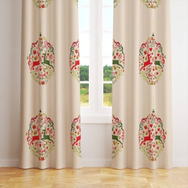 Комплект Shabu 145x250 см 2 шт, габардин, красный, зеленый, бежевый