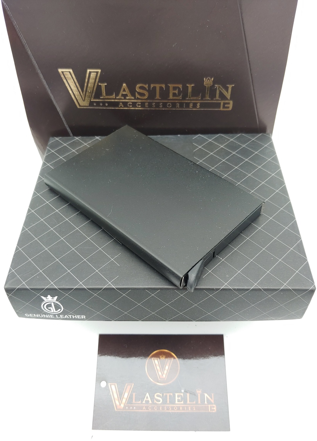 Картхолдер Vlastelin металл черный