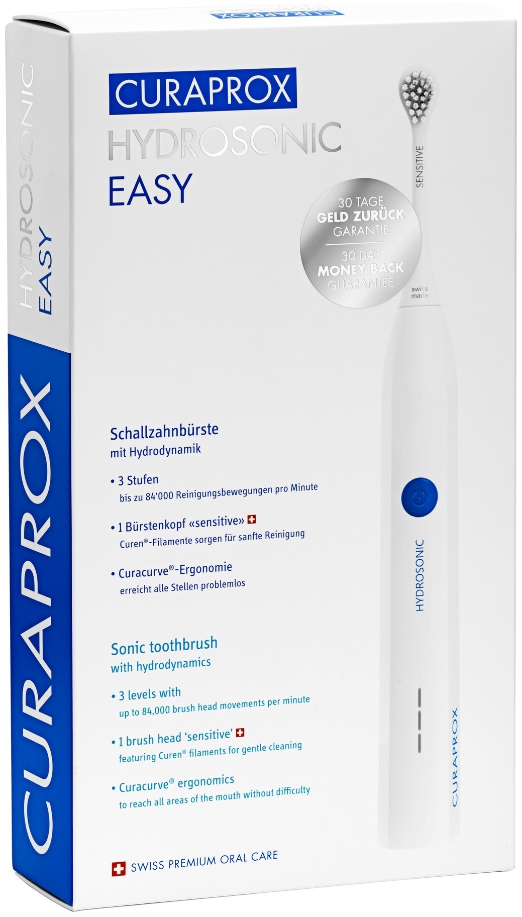 CURAPROX ультразвуковая щетка Hydrosonic Easy щетина средняя белый