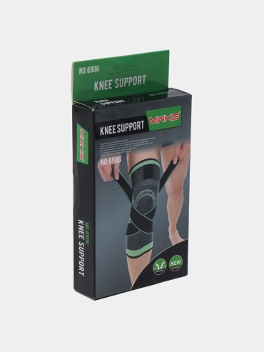 Ab Knee Support No6909 черный, зеленый универсальный