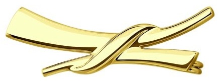 Брошь Diamant 53-140-01688-1 вес 1.2 г золото, без вставок