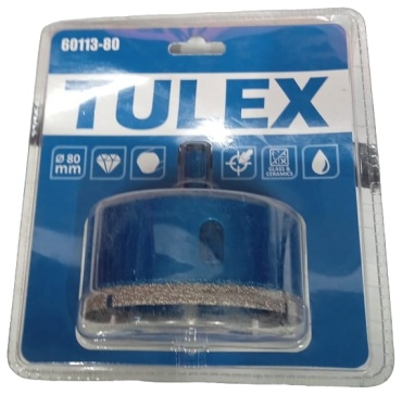 Tulex 60113-80 алмазная D 80 мм, 1 шт