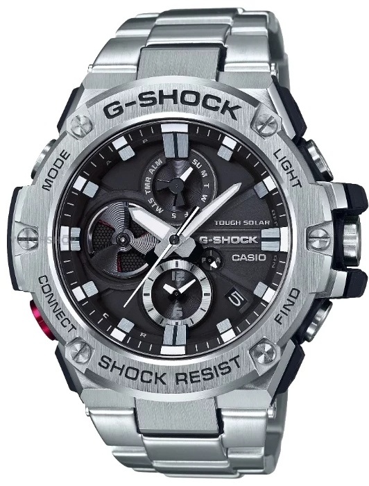 Кварцевые CASIO G-Shock GST-B100D-1AER пластик, сталь