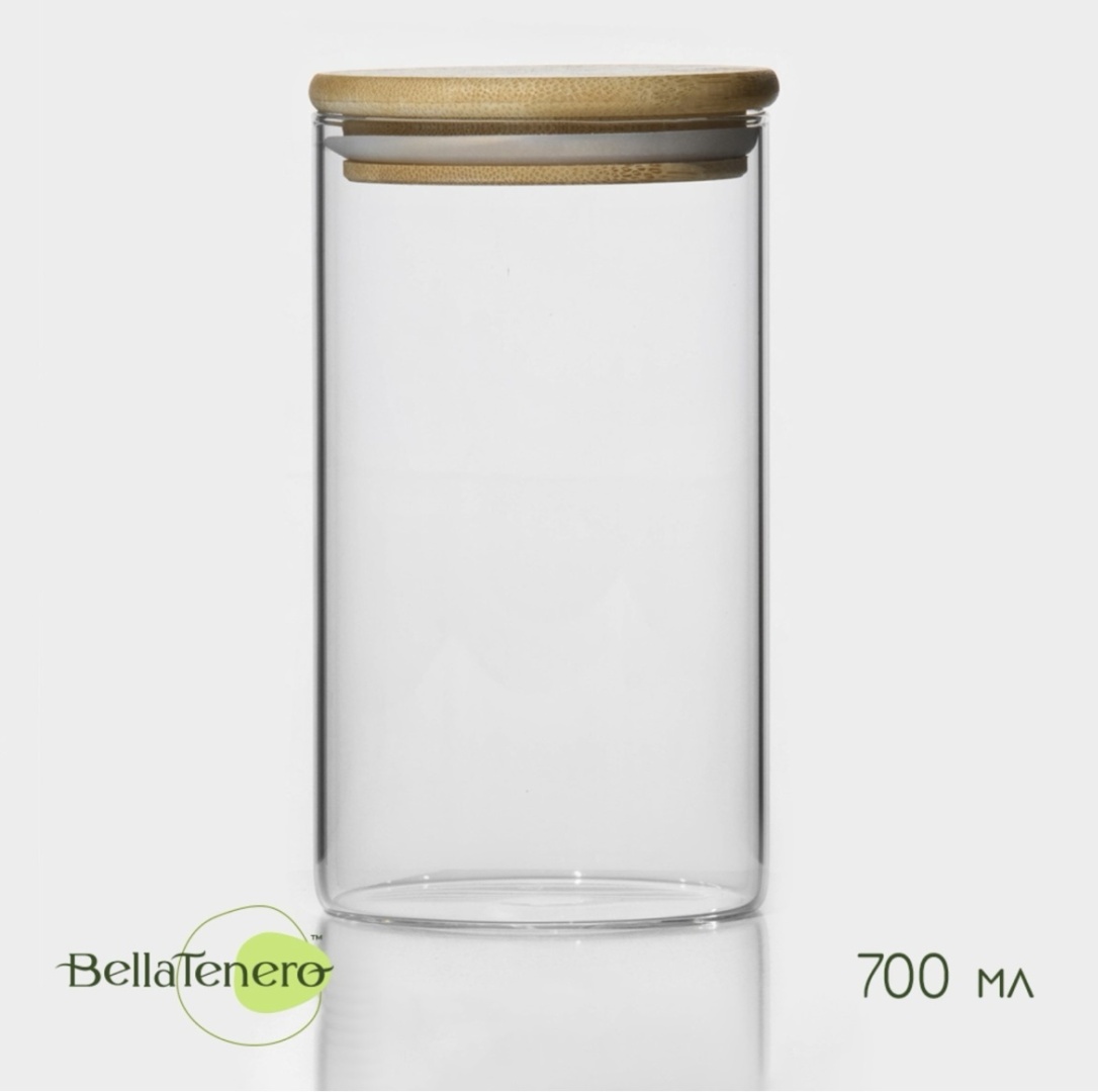 Bella Tenero банка 9292704, бамбук, стекло