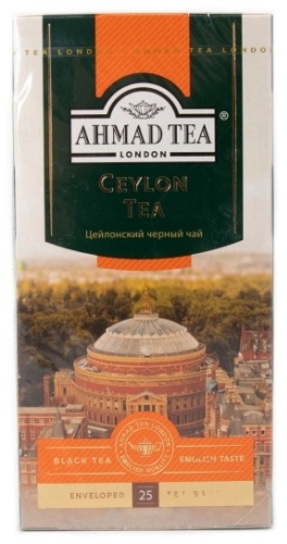 Чай Ahmad Tea черный Ceylon листовой 25 пакетиков