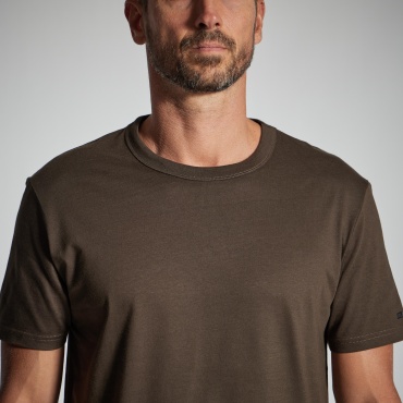Decathlon SOLOGNAC ФУТБОЛКА ПРОЧНАЯ 100, КОРИЧНЕВАЯ 4493038 M RO