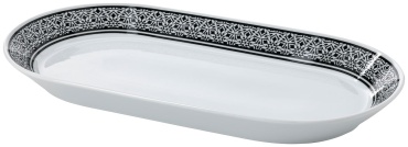 Блюдо IKEA Hembjuden 39х22 см, фарфор, 1 шт