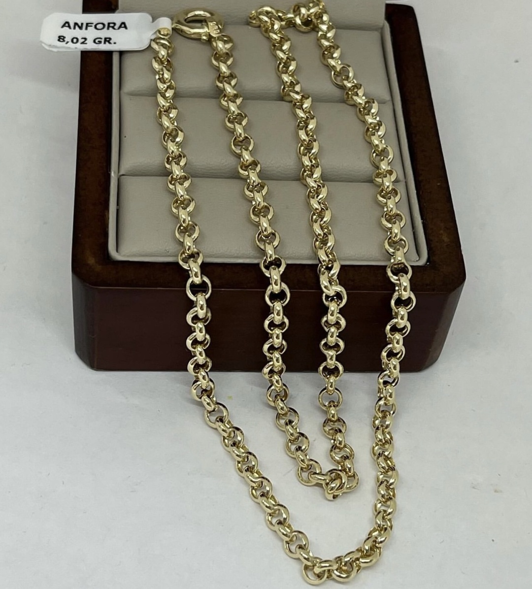 Ali Gold L0072 длина 55 см, вес 8 г золото, плетение шопард