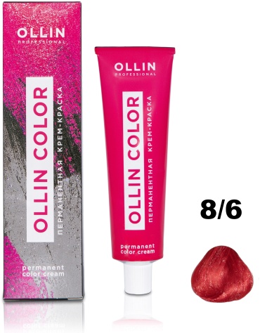 Ollin Professional Color 8/6 светло-русый красный крем-краска 60 мл