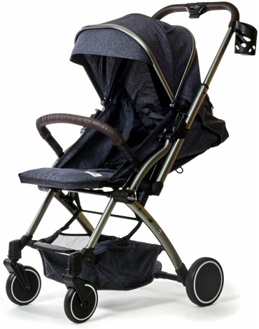 Коляска прогулочная Panda baby Q5-1, черный, серый