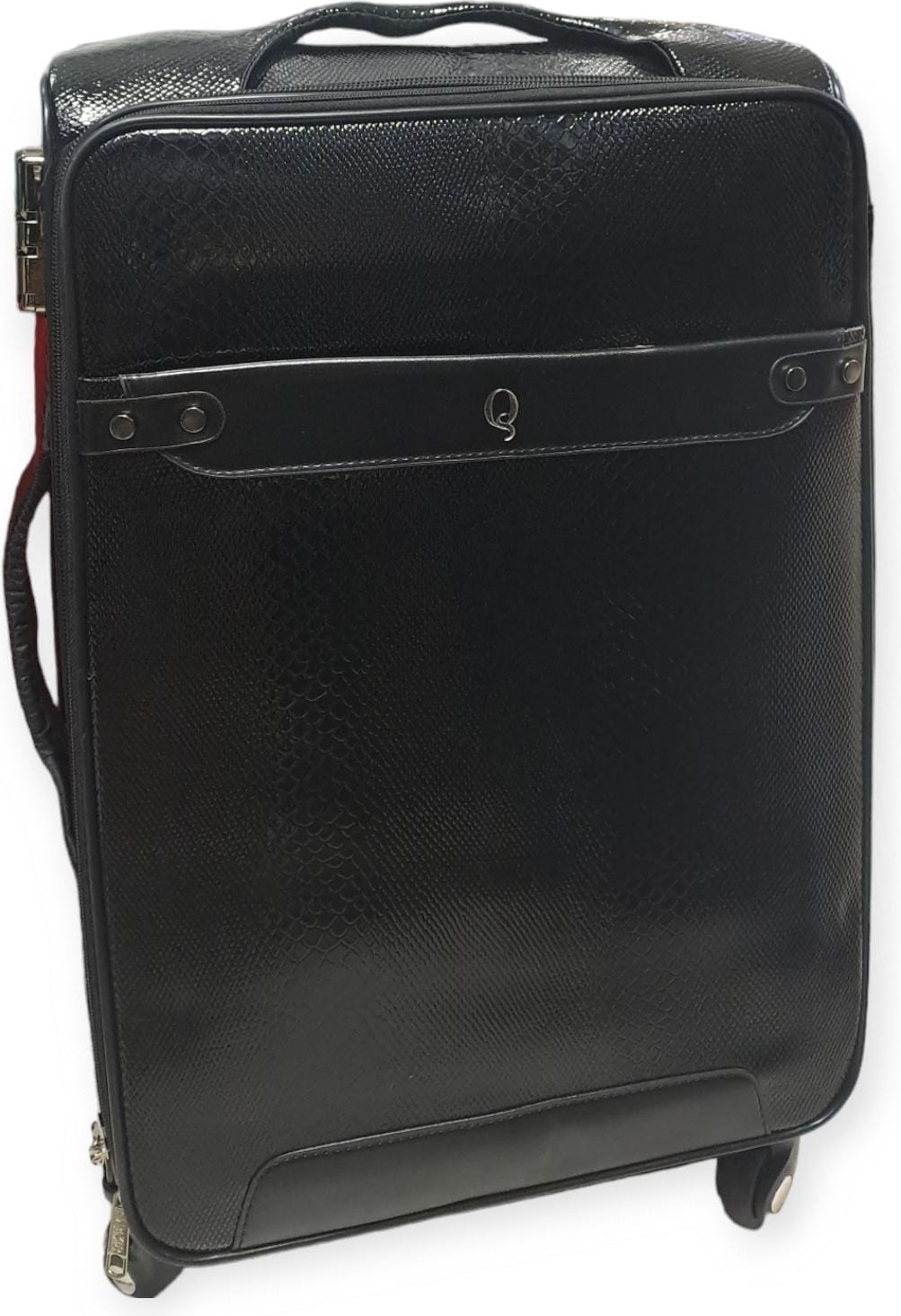 Чемодан FASHION II 331190371 экокожа 75 л черный