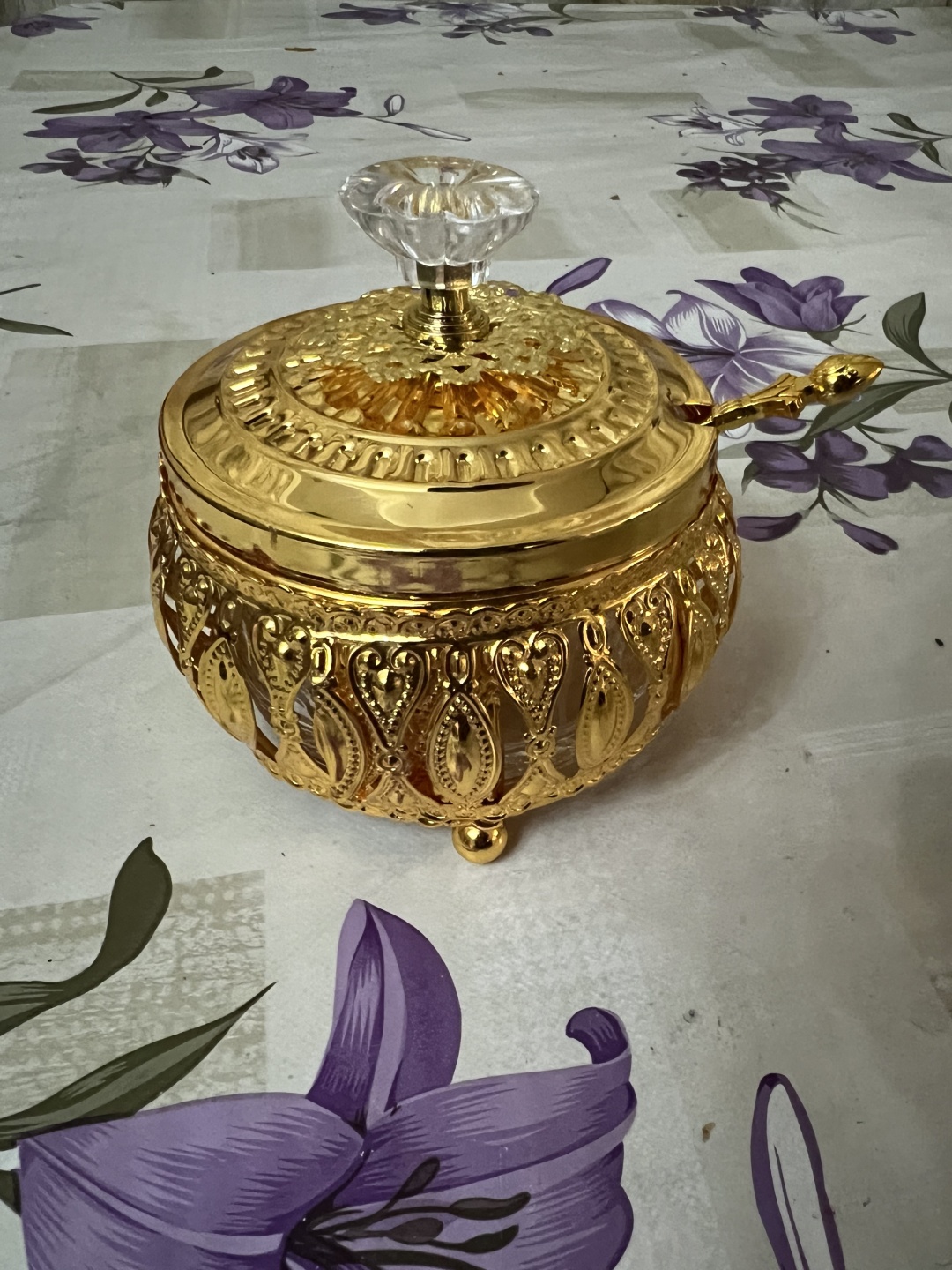 ETIS сахарница 282260518 1 шт, стекло, металл