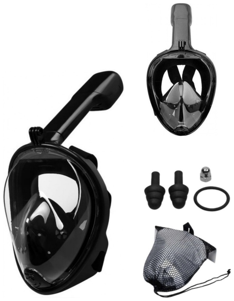 Купить Маска Полнолицевая маска для снорклинга Free breath M2068G S-M в ...