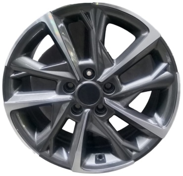PX02 7x17/5x114.3 D67.1 ET45 4 диска серый