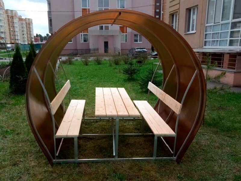 Купить Беседка Агросфера Пион 2x1.74x2 м, сосна, металл, поликарбонат в ...