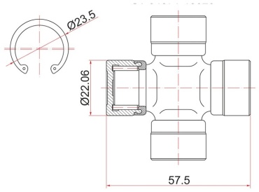 SAT крестовина кардана ST-04371-13020