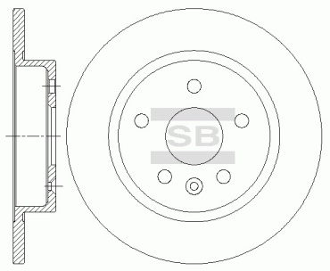 Диски Sangsin Brake задние SD3044-M