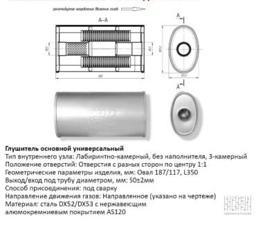 CBD глушитель 50-350/187-117