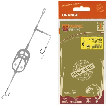 Orange Carp №56 Hand Flat Method Leadcore 4823100104470