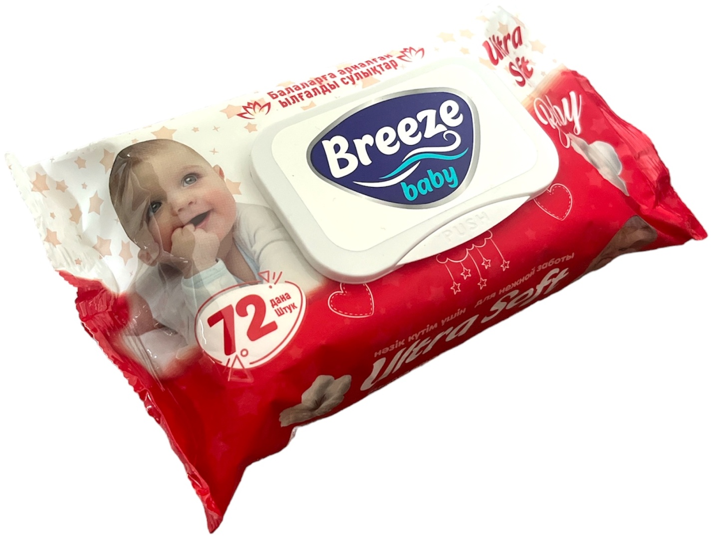 Влажные салфетки Breeze 72 шт