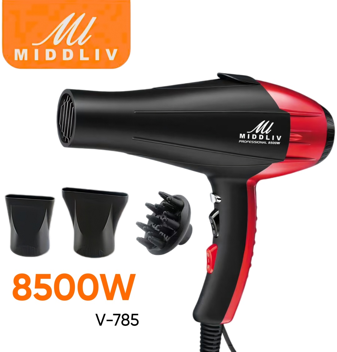 MIDDLIV V-785 фен черный, красный