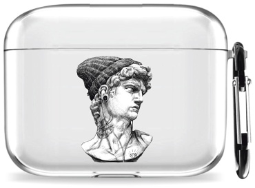 Чехол Mcover для Apple AirPods Pro 2 прозрачный