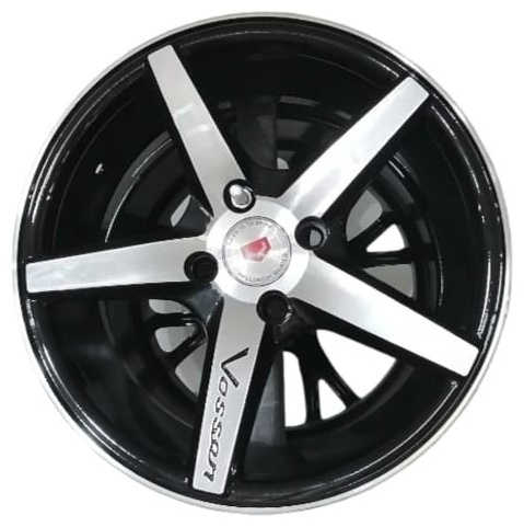 Vossen 5154 7x15/4x100 D67.1 ET30 4 диска черный, серебристый