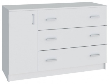 Комод Elite Comfort Алиса, 118x44x77 см, белый