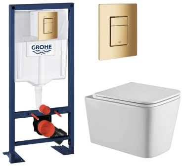 Hans унитаз с инсталляцией Grohe Rapid SL, санфаянс