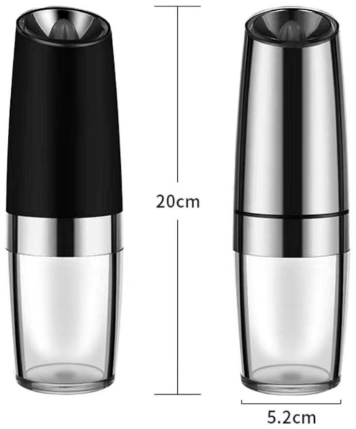 набор из 2 мельниц Umaison UM-7903, стекло, пластик, металл