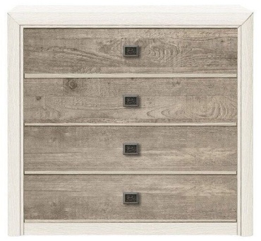 Комод Loftwood КОЕН ІІ KOM 4S каньйон, 103.50x40x93.5 см, белый, коричневый