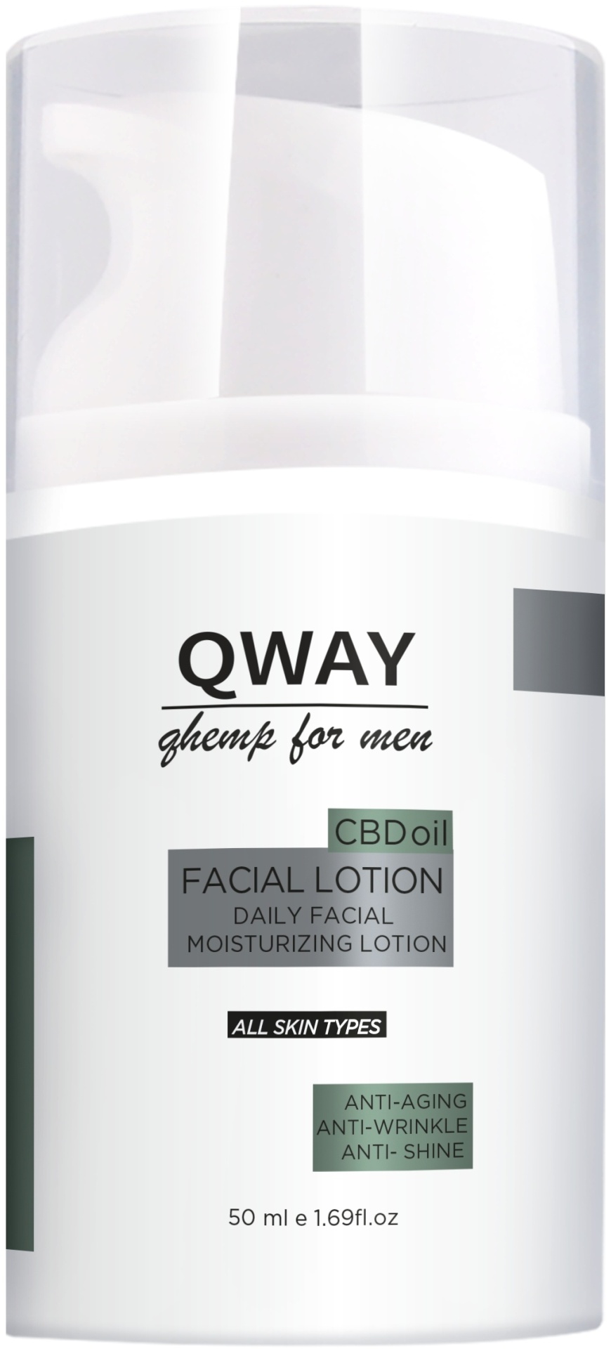 QWay лосьон Qhemp For Men Cbd Facial Lotion 50 мл