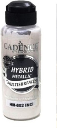 Акриловые CADENCE 310142 Краска MultiSurfaces Hybrid Metallic HM-802, цвет Жемчуг, гибридная 1 шт 120 мл