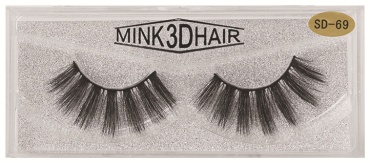 Mink 3D Hair накладные C 0.10 мм черный 10 мм, 13 мм