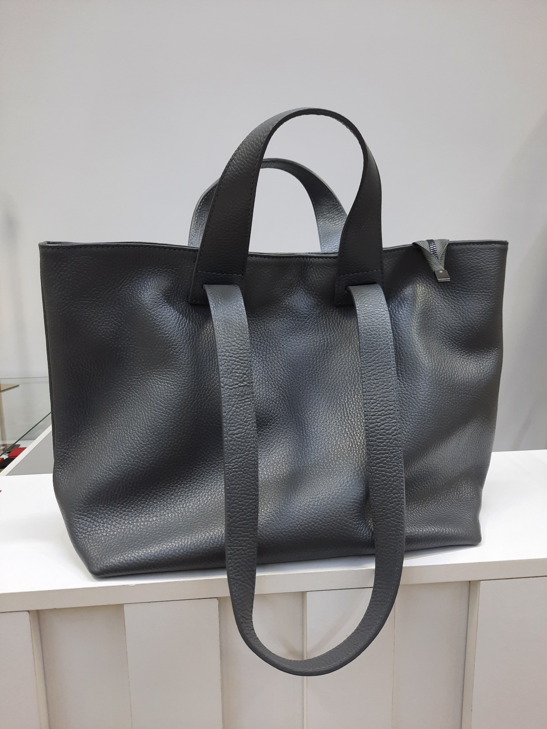 Купить Сумка шоппер Leather Country натуральная кожа графит в Алматы ...