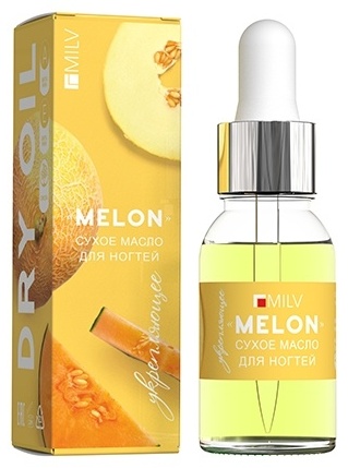 Сухое укрепляющее масло для ногтей MELON 15 мл
