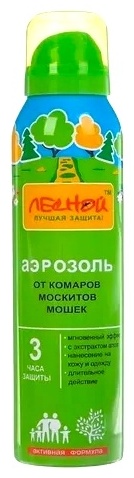 Лесной аэрозоль от комаров москитов мошек 150 мл