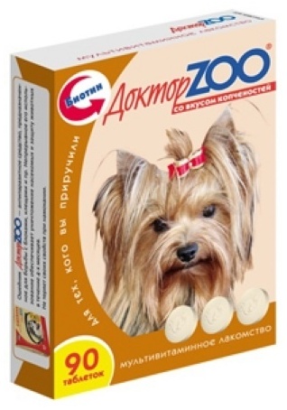 ДокторZOO витамины со вкусом копченостей 90 таб