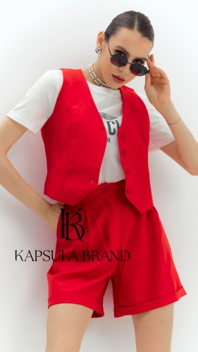 Костюм повседневный Glamoour красный