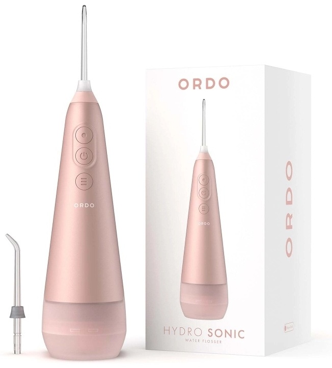 Ordo ирригатор Hydro Sonic Water Flosser Pink импульсный, портативный