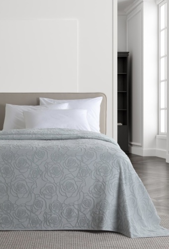 Покрывало PAVIA HOME 160х220 см, хлопок, бирюзовый