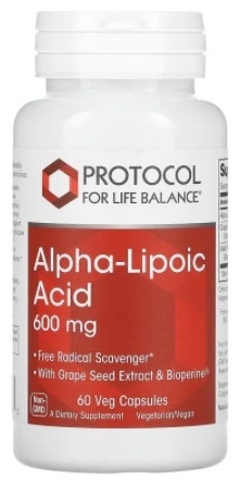 Protocol for Life Balance витамин Alpha-Lipoic Acid 600 mg 60 капсул