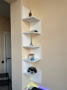 Полка Столица мебели 468632, 24х24x138 см, белый