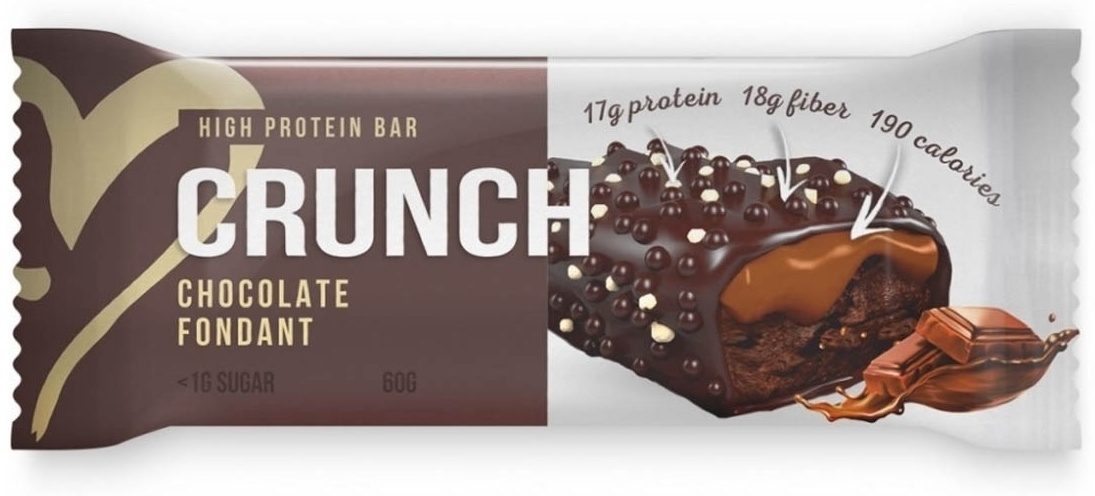 Купить BootyBar батончик протеиновый Crunch шоколадный фондан 1 шт в ...