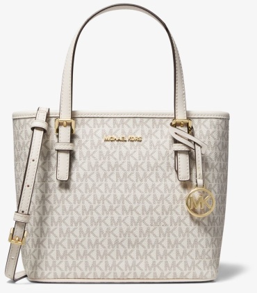 Сумка кросс-боди Michael Kors канвас белый, кремовый