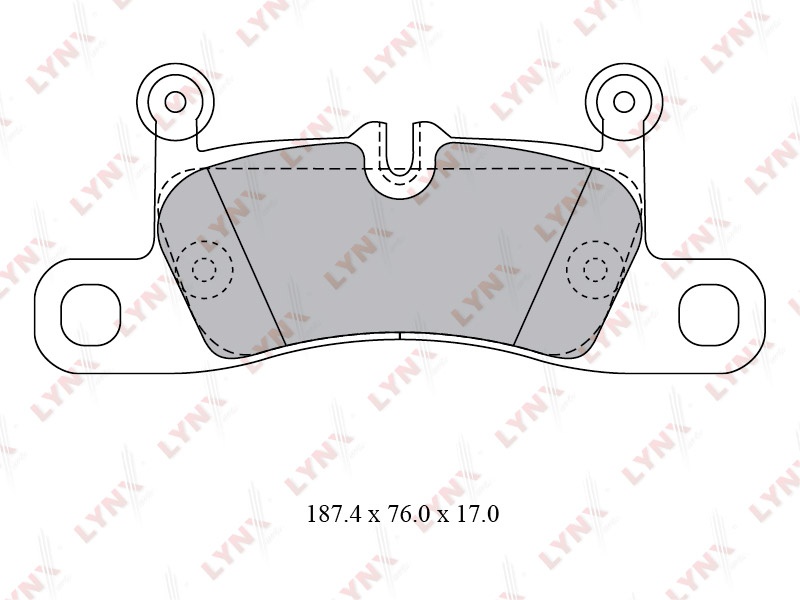 Колодки LYNXauto задние BD8029 4 шт