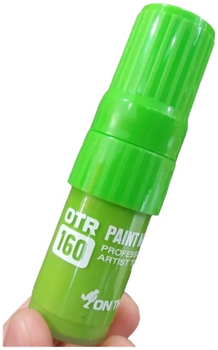Маркер OTR.160 PAINT MINI светло-зеленый 15 мл с широким пером 15 мм